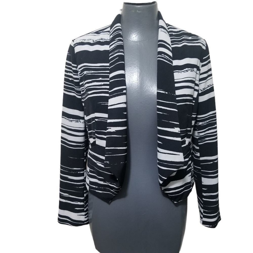 NY & Co. Light gray/black Open Jacket XS